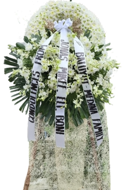 Sympathy orchids Funeral Flower Stand