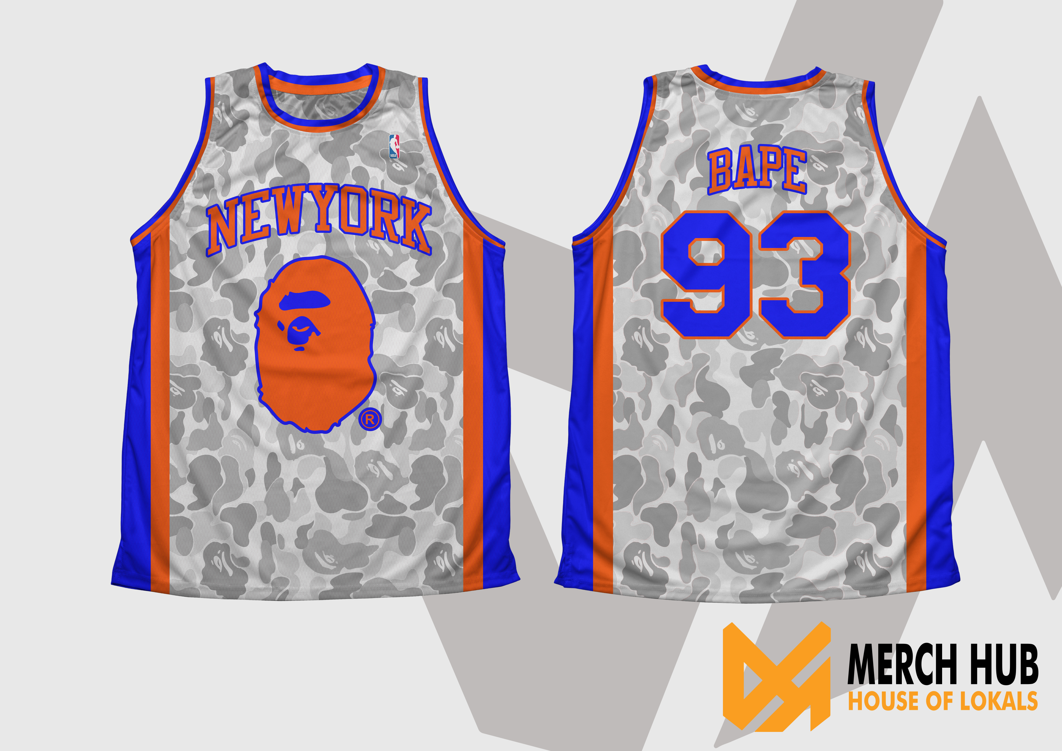 New York x BAPE Basketball Jersey