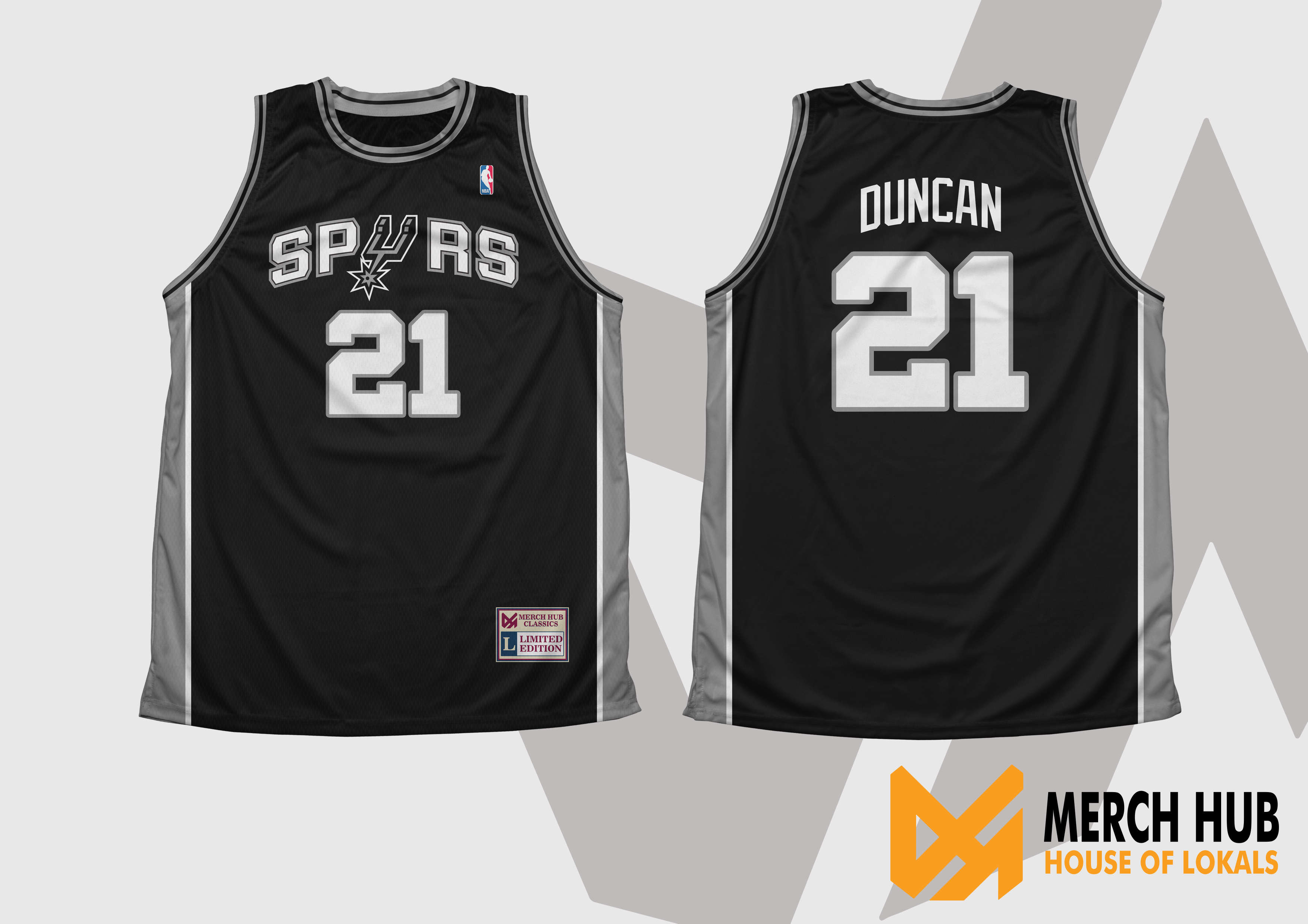Tim Duncan San Antonio Spurs Basketball Jersey