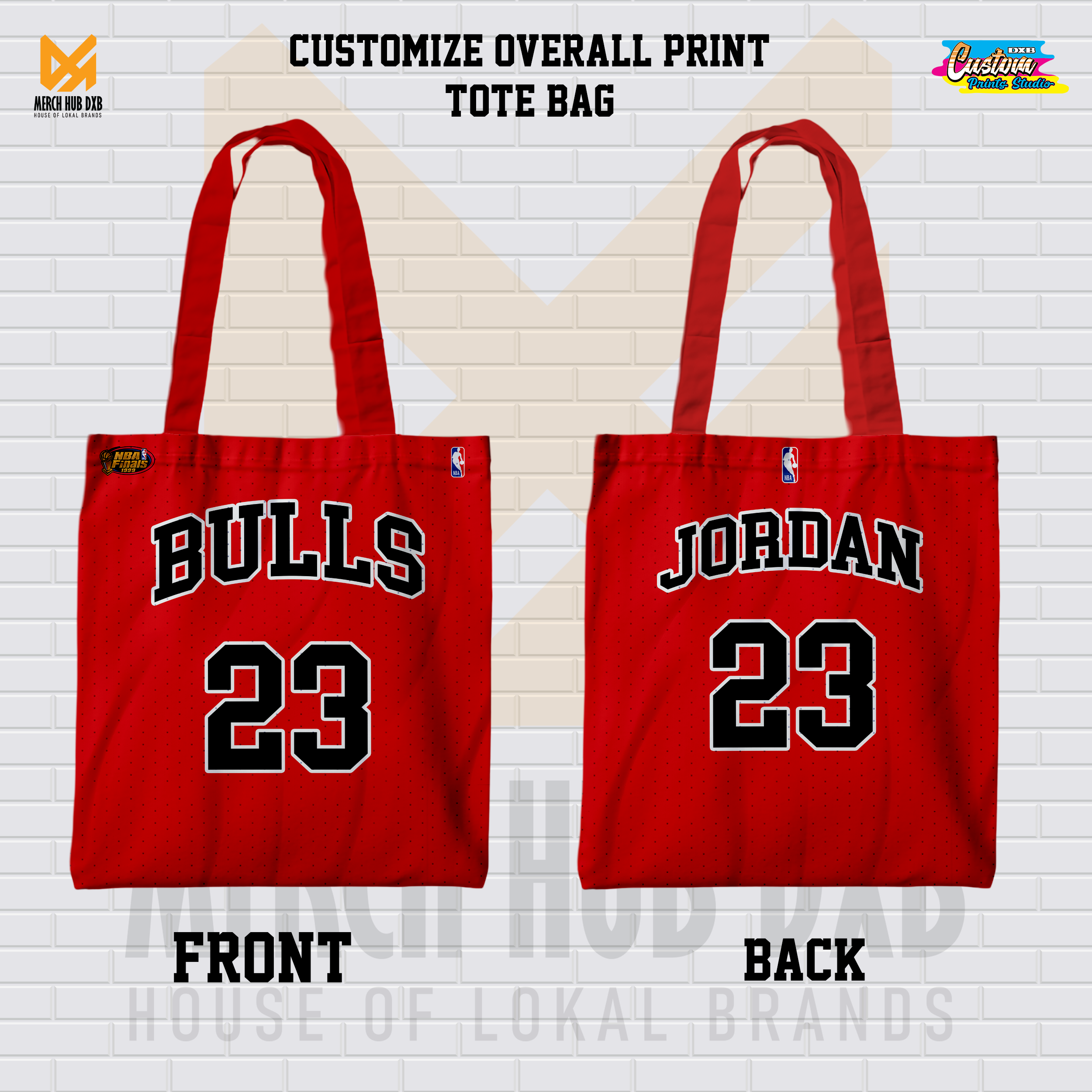 Chicago Bulls Custom Print Tote Bag