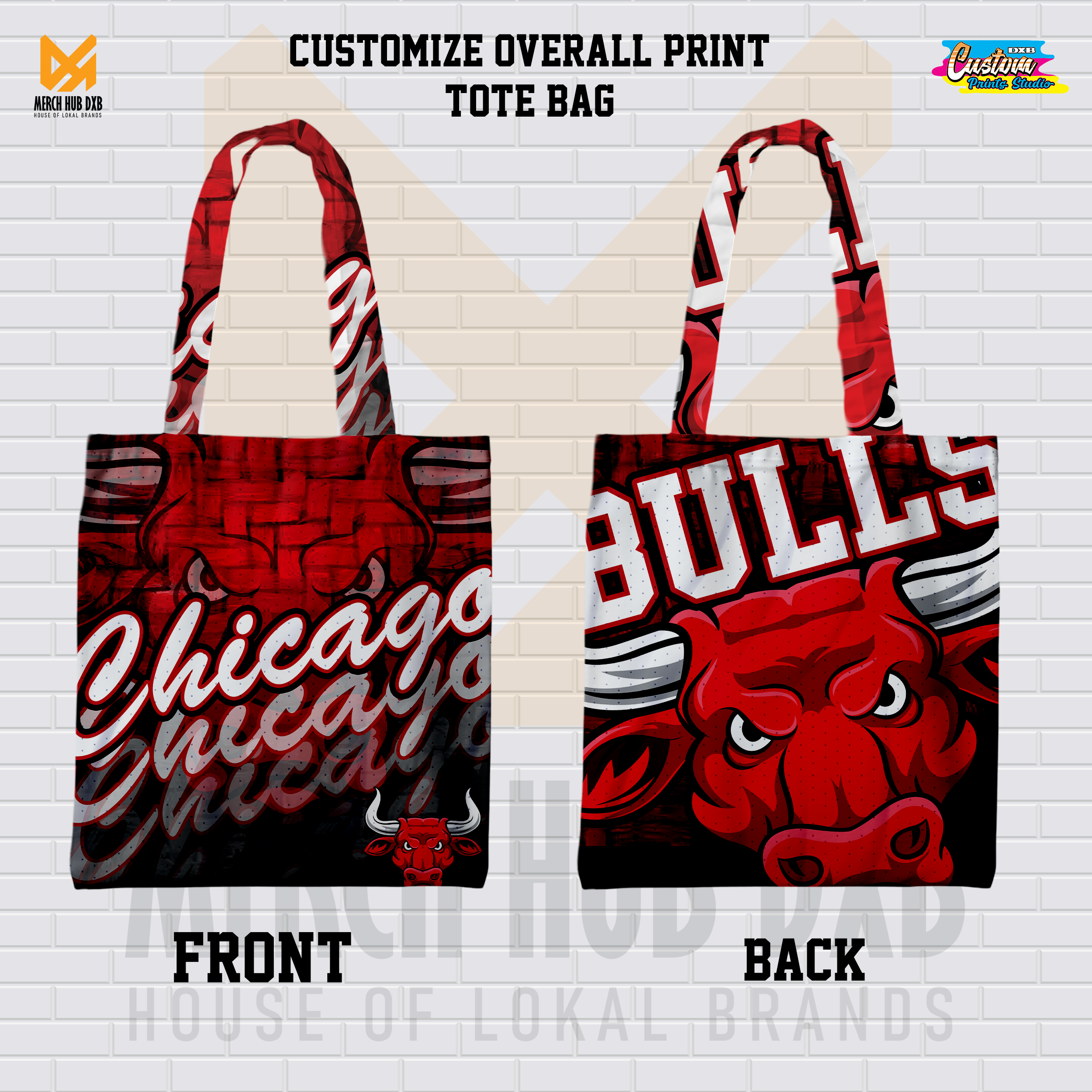Chicago Bulls Custom Tote Bag