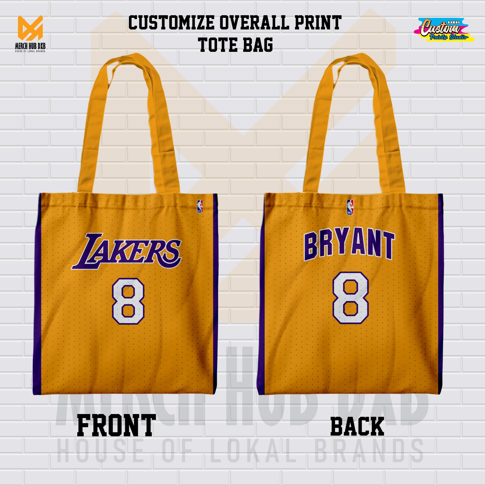 Lakers Kobe Bryant Jersey Tote Bag