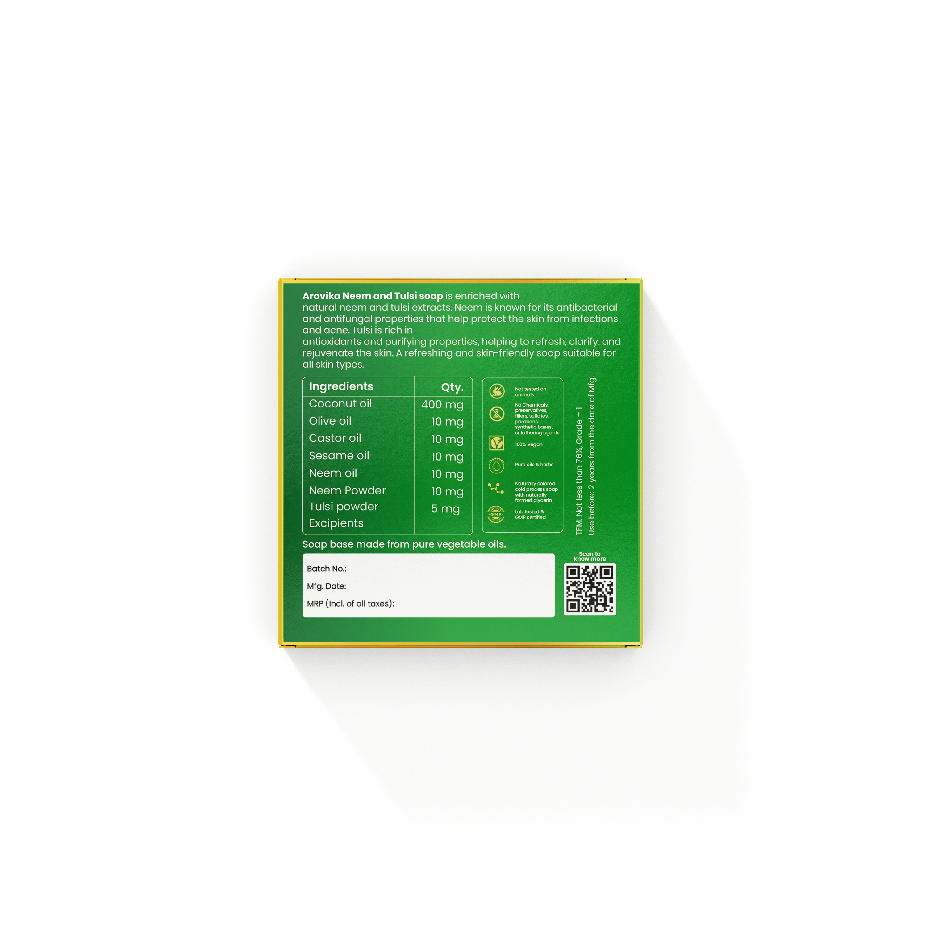 Arovika Neem and Tulsi Soap