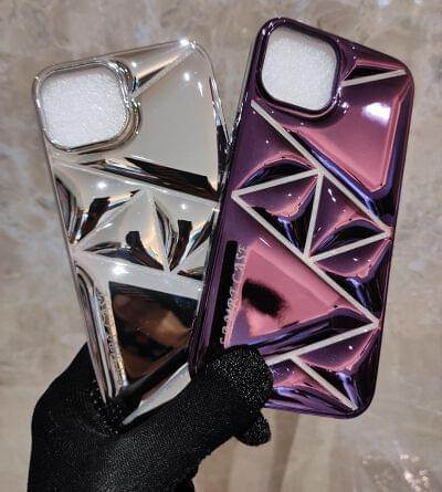 Geometric Metallic Phone Case