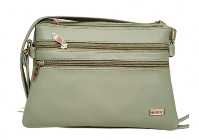 Green Leather Crossbody Bag