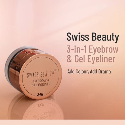 Swiss Beauty 3-in-1 Eyebrow & Gel Eyeliner -MK01329AC