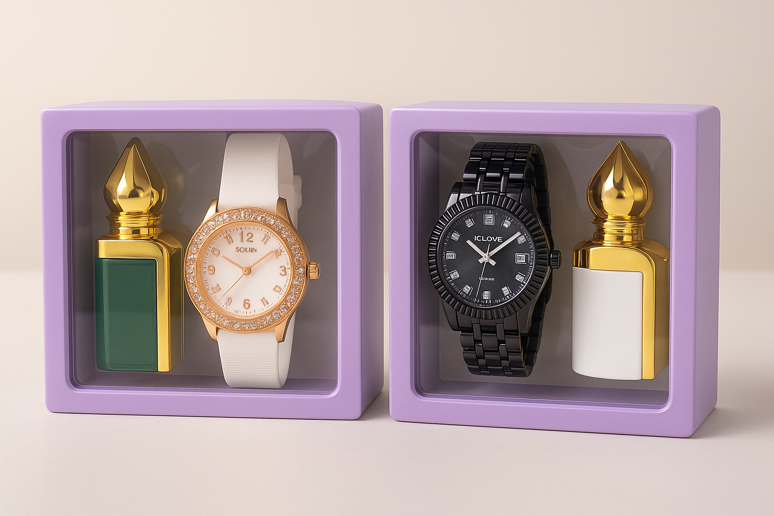 Luxury Watch and Perfume Gift Set -AM01062TS (1 BHK FLAT GIVEAWAY PRODUCT )