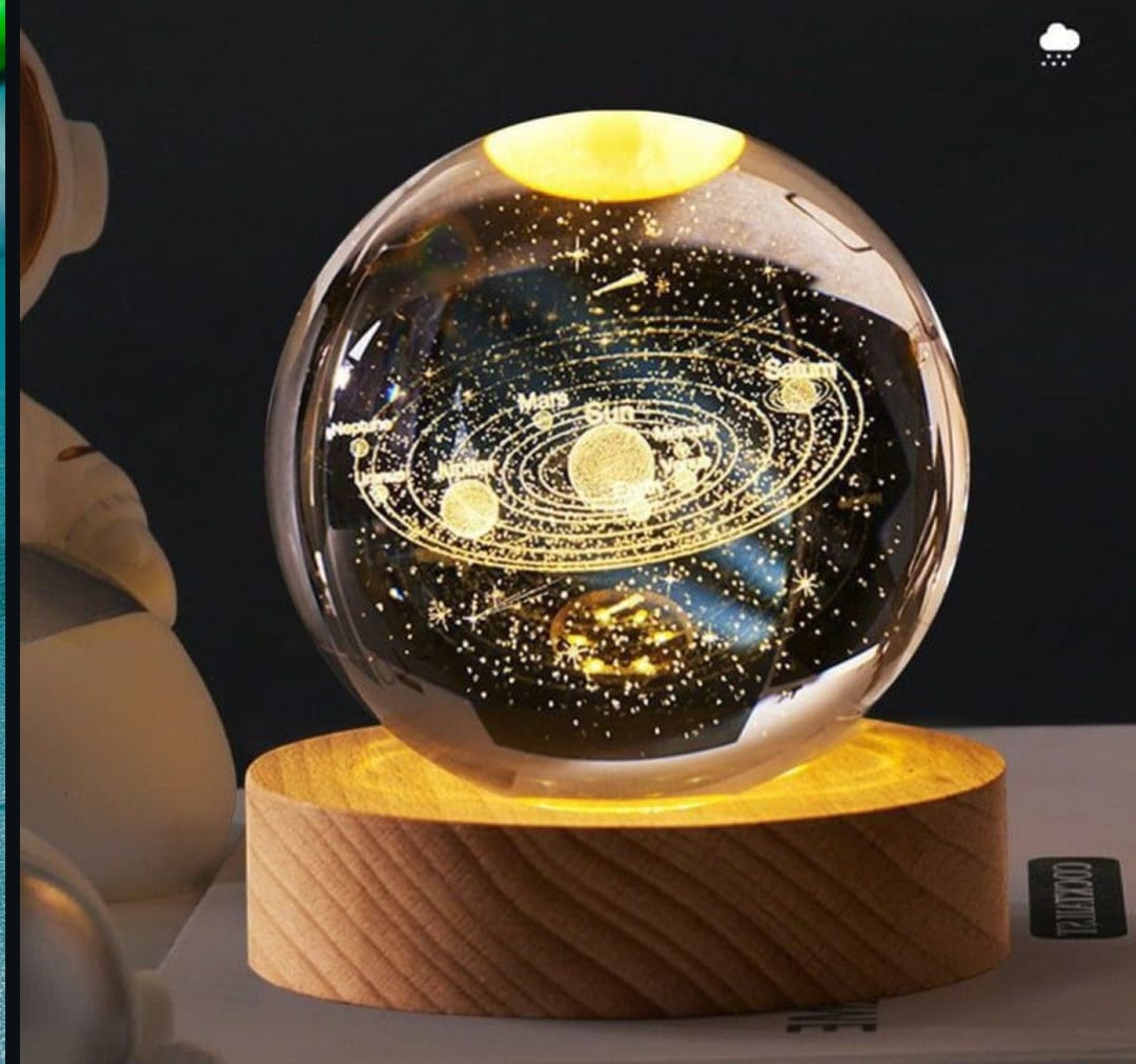 Solar System Crystal Ball Lamp SS00082TG