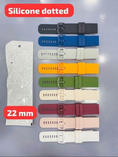 Silicone Dotted Watch Bands 22mm