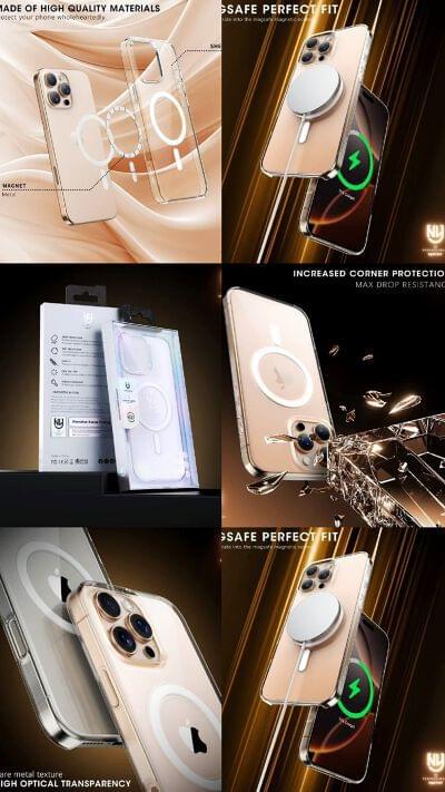 MagSafe Compatible Transparent Phone Case