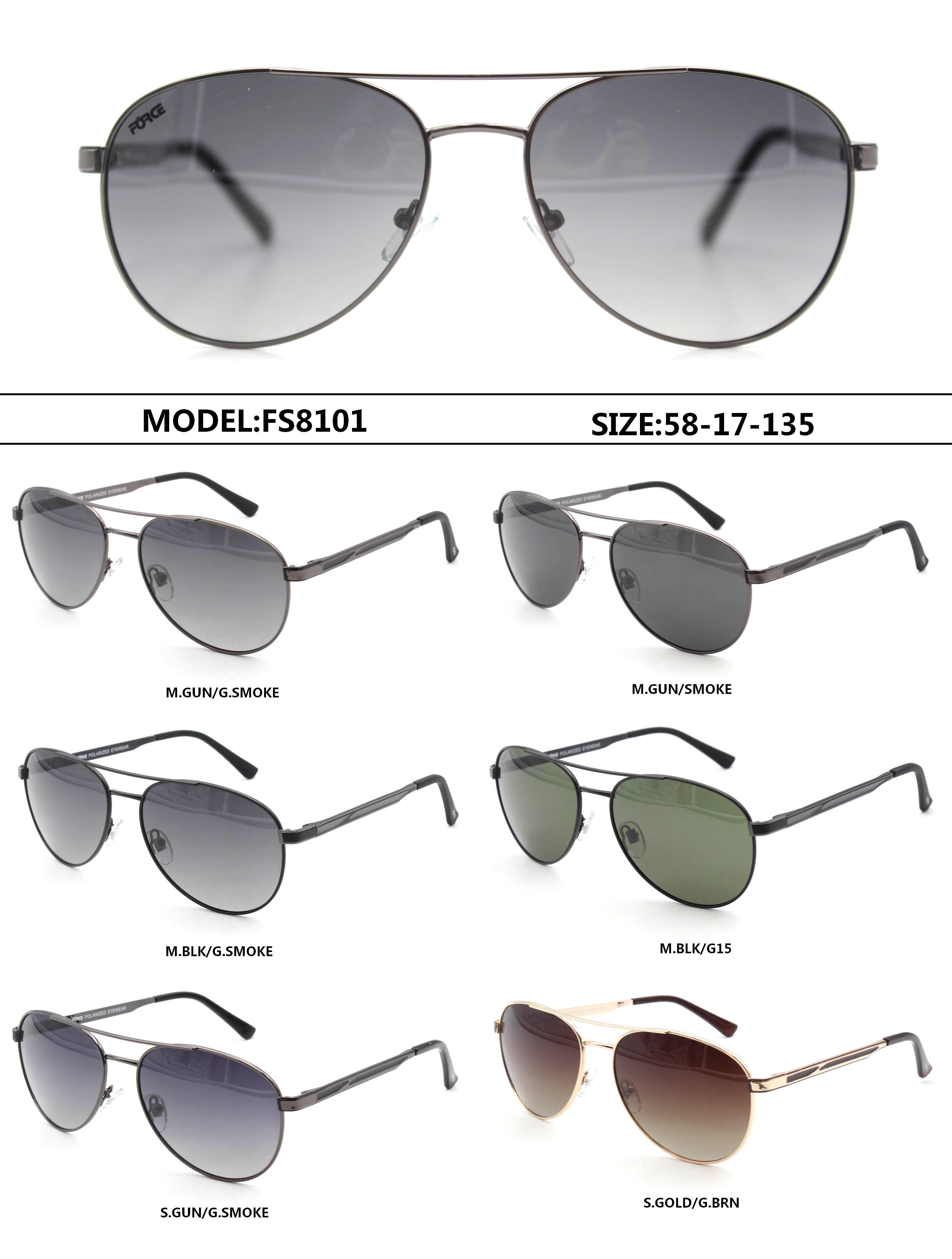 Aviator Style Sunglasses FS8101