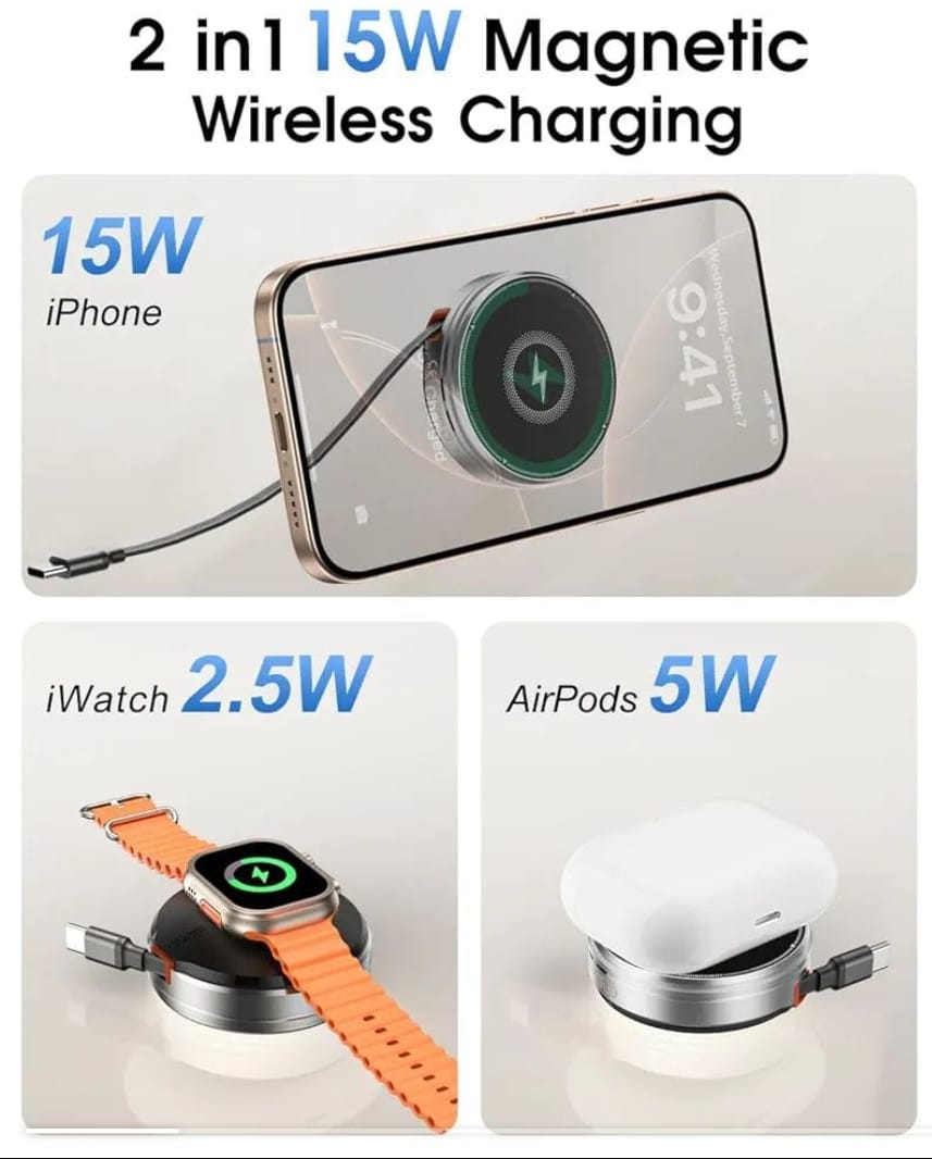 2 in 1 Magnetic Wireless Charger  SS00080TG