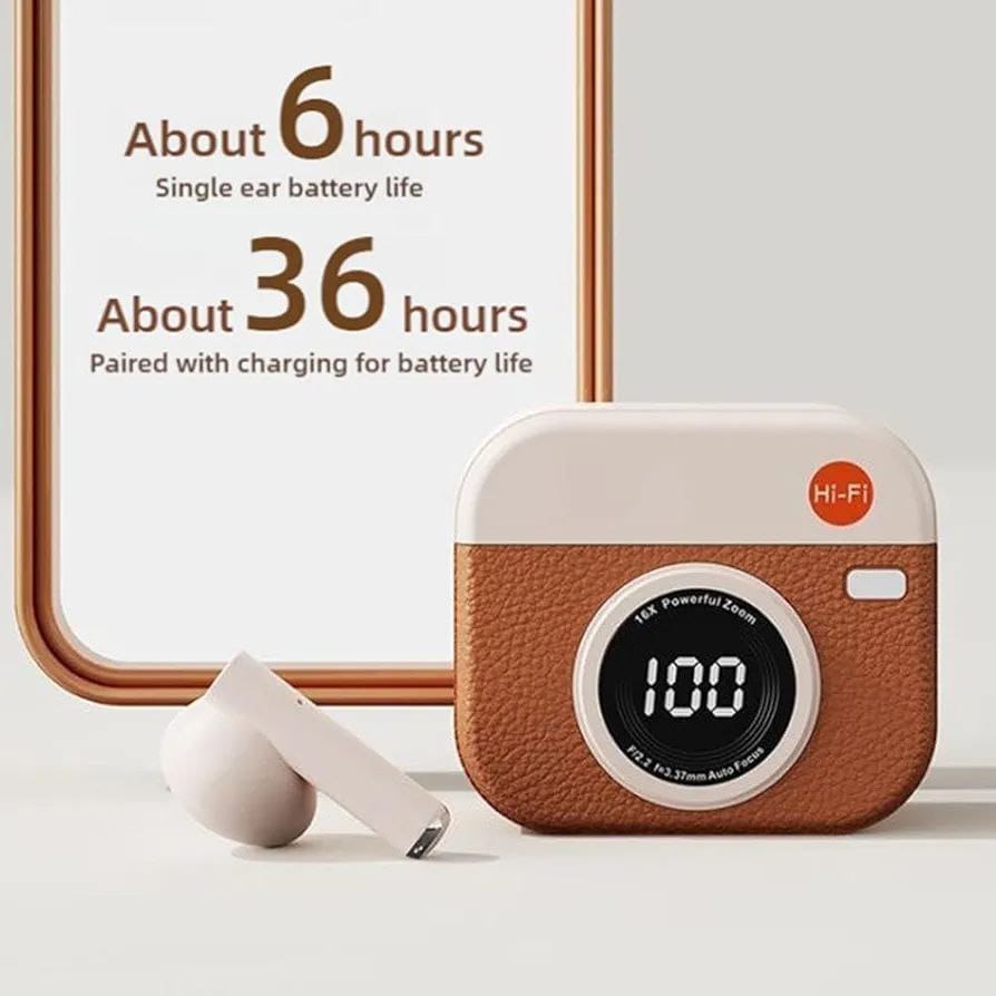 Hi-Fi Wireless Earbuds with Digital Display Case
