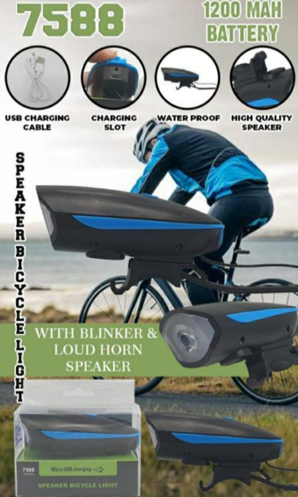 Speaker Bicycle Light