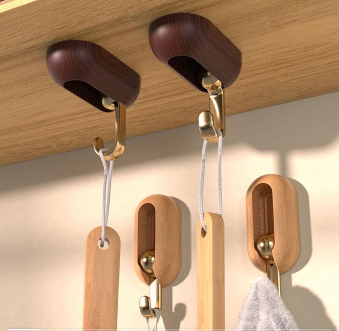 Rotatable Wooden Wall Hooks MISSING 