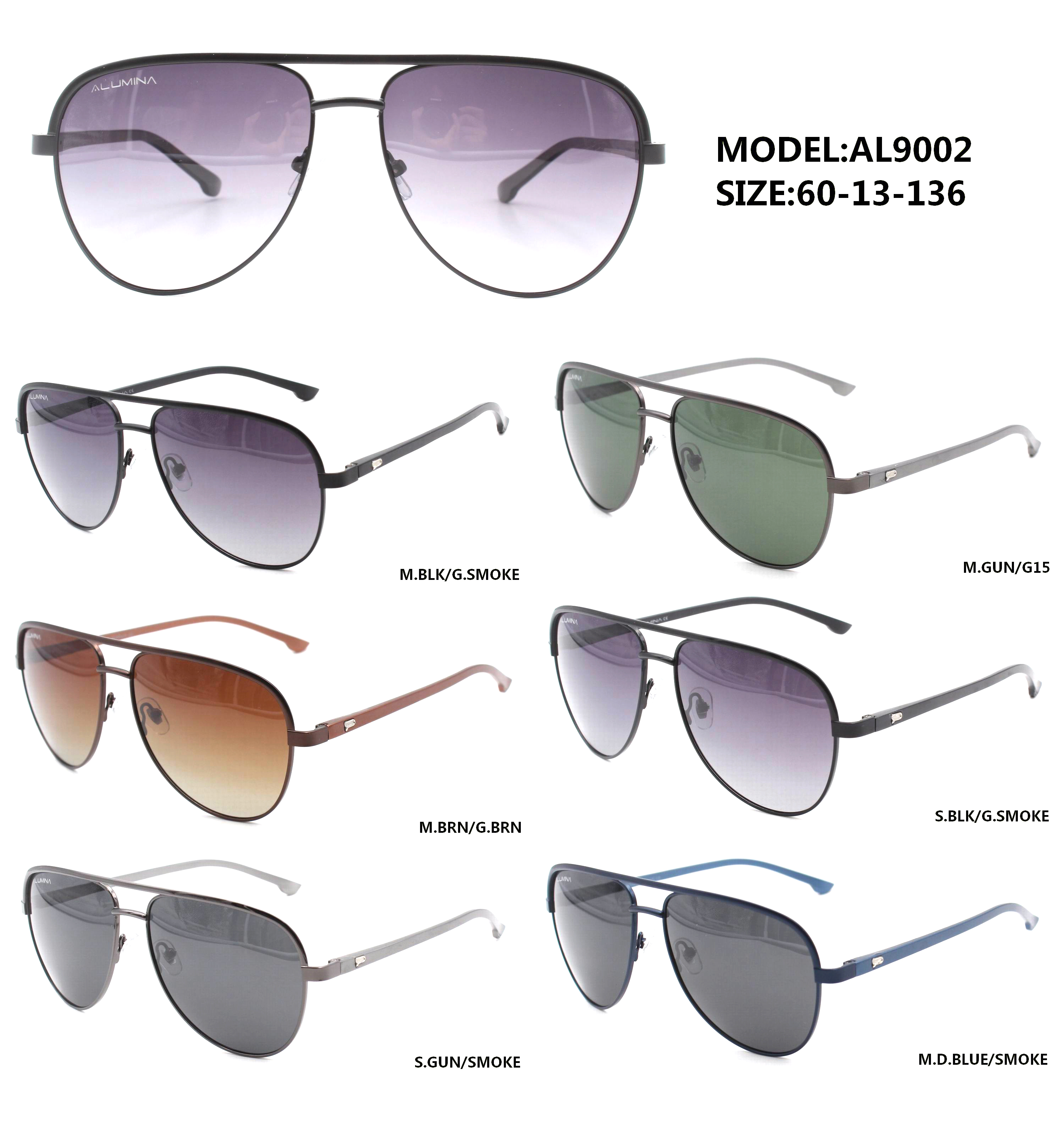 AL9002 Aviator Sunglasses