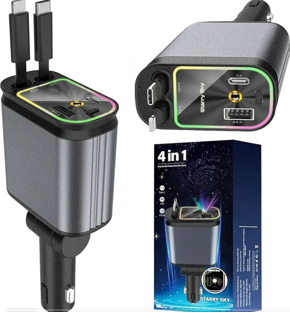 4-in-1 Multi-Function Car Charger SS00022TG