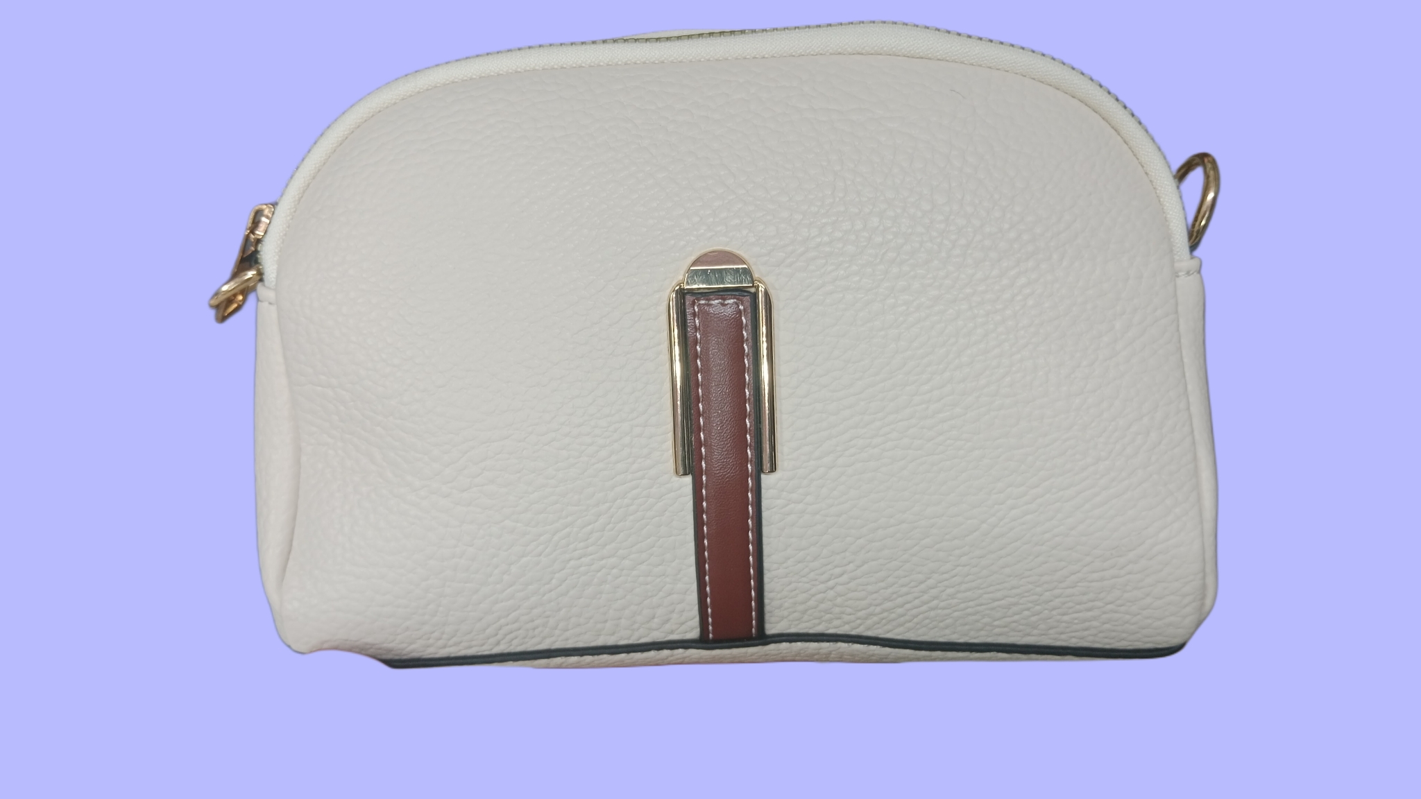 White Leather Crossbody Bag
