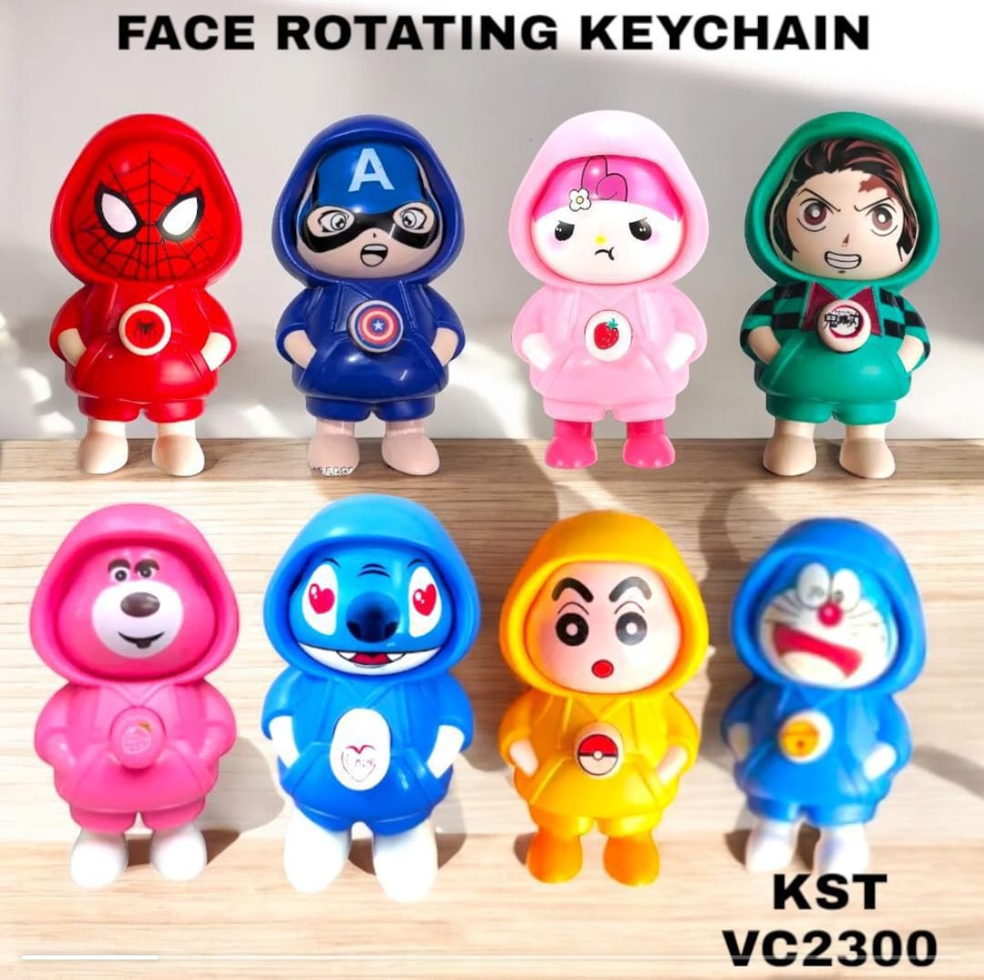 Face Rotating Keychain Set SS00078TG