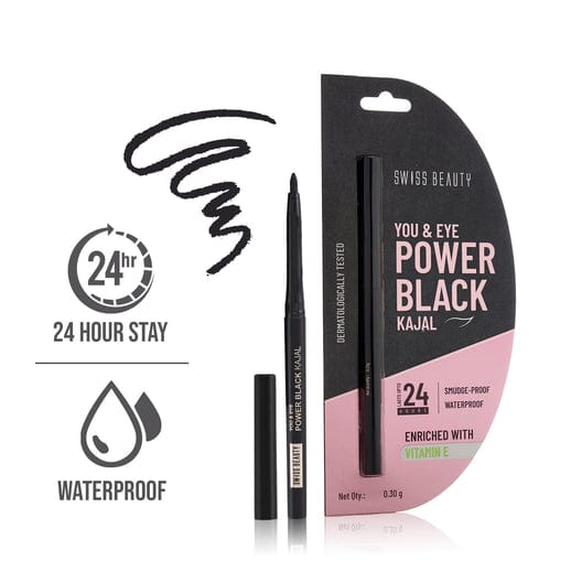 Swiss Beauty You & Eye Power Black Kajal - MK01327AC