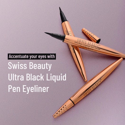 Swiss Beauty Ultra Black Liquid Pen Eyeliner -MK01336AC