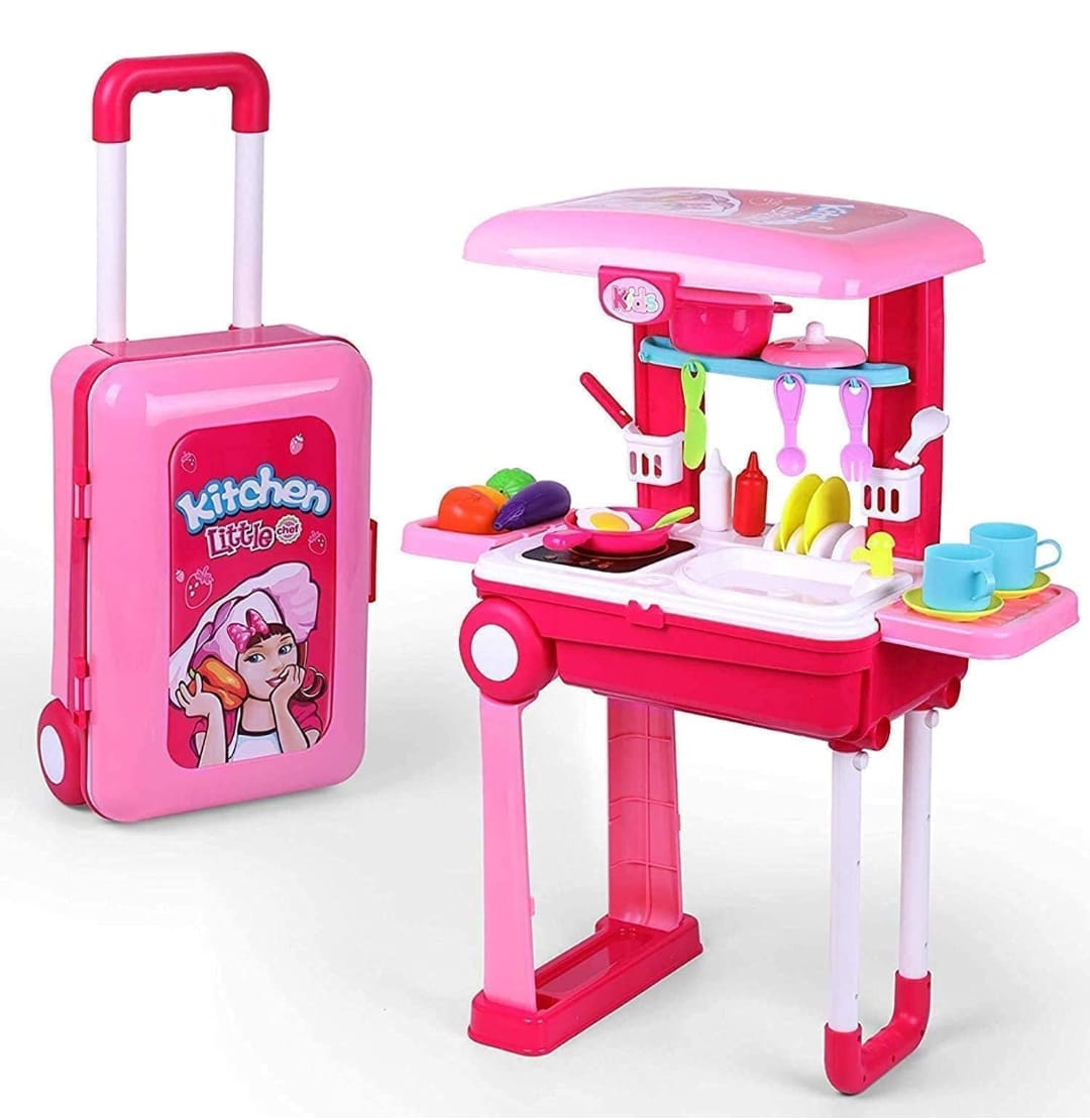 Kids Portable Kitchen Playset-SS01513NT (25 GM GOLD GIVEAWAY PRODUCT )