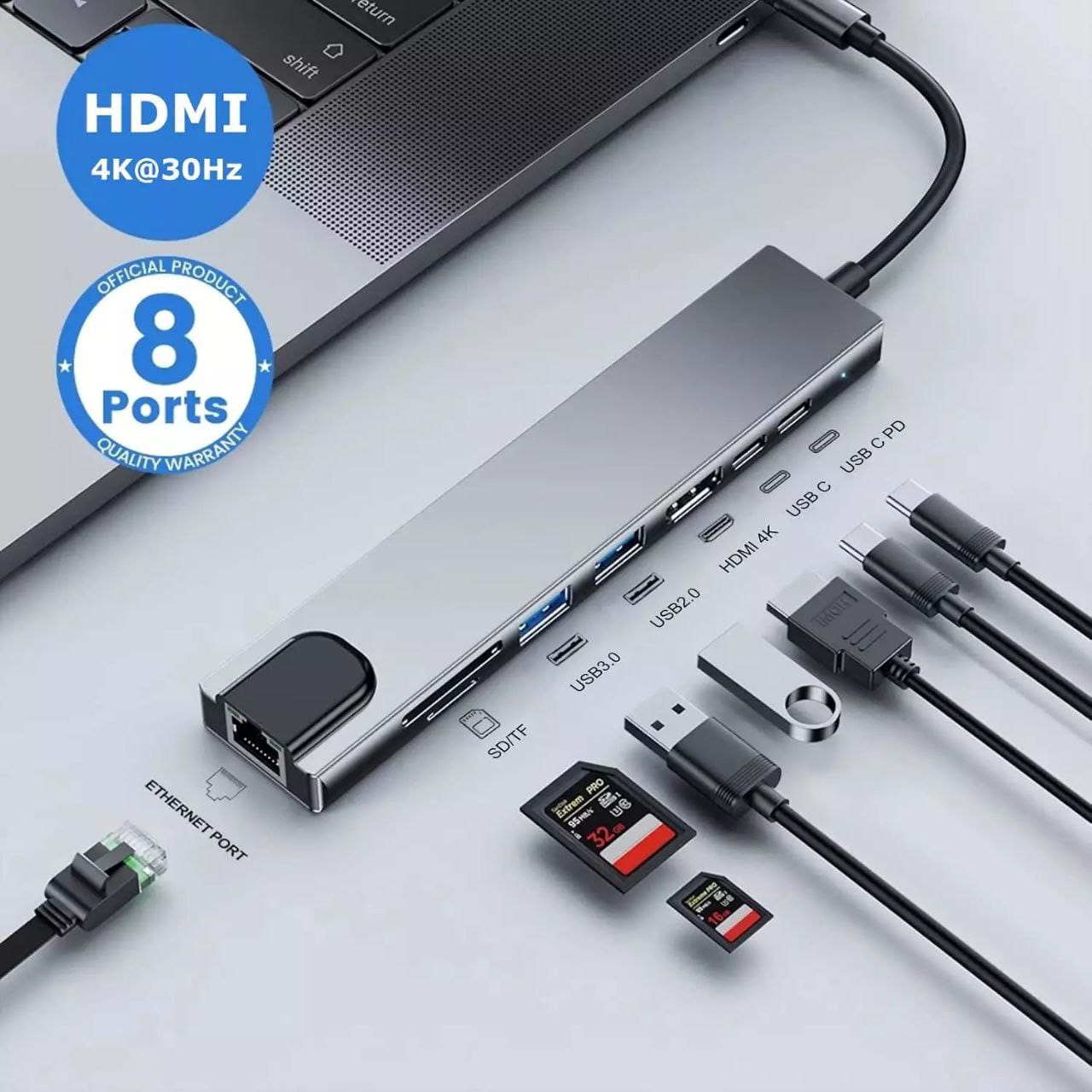 8-in-1 USB-C Hub Adapter