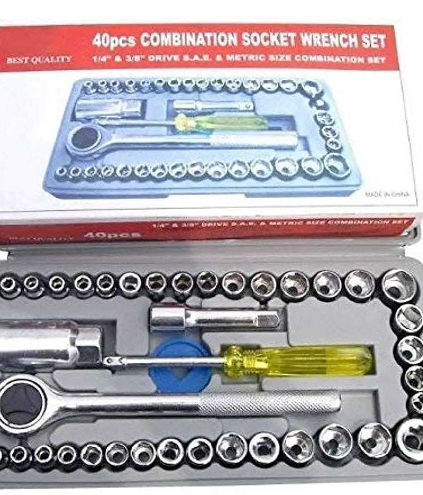 40pcs Combination Socket Wrench Set