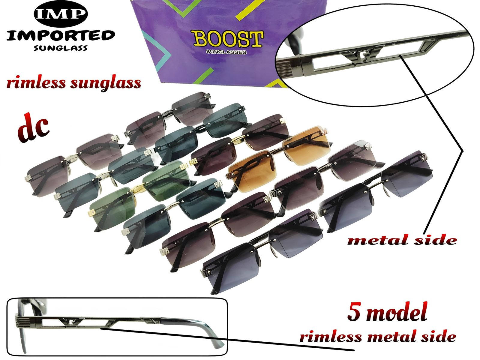 Rimless Sunglasses
