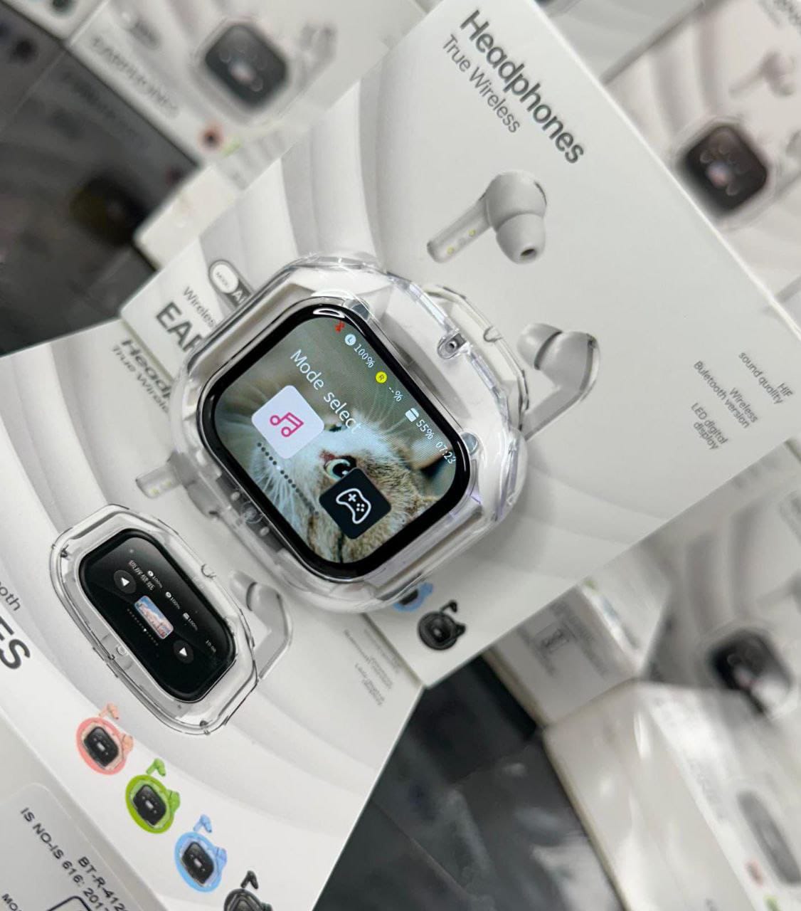Smartwatch with True Wireless Earbuds
