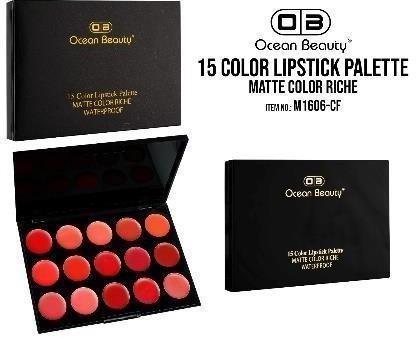 Ocean Beauty 15 Color Lipstick Palette