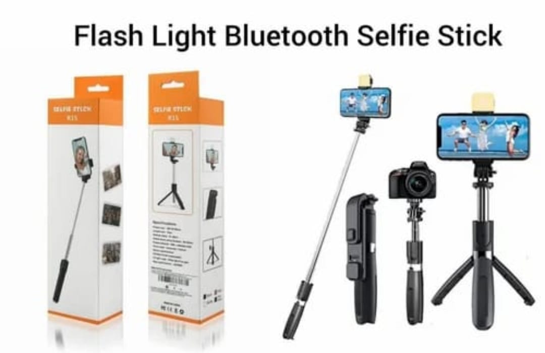 Flash Light Bluetooth Selfie Stick   SS00097TG
