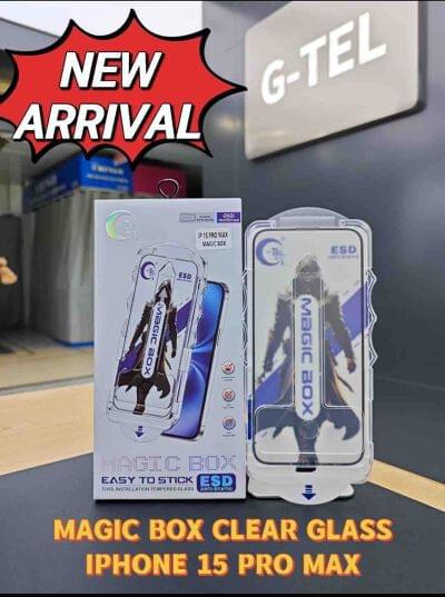 Magic Box Clear Glass for iPhone 15 Pro Max