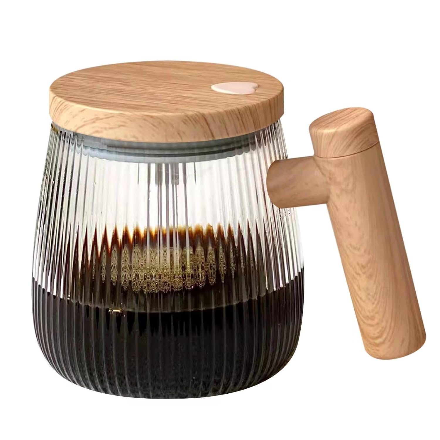 Wood Handle Glass Coffee Pot (SS00614RK)