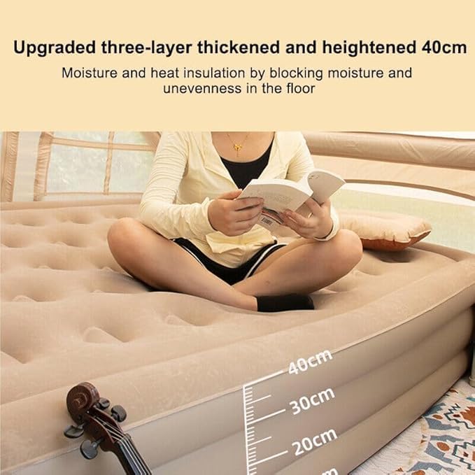 Inflatable Air Mattress with Pillow - SS00733RK