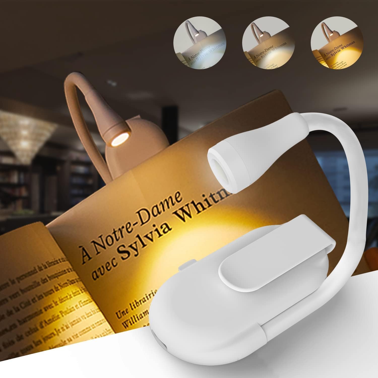 Flexible LED Clip-On Reading Light GD SS00041TG