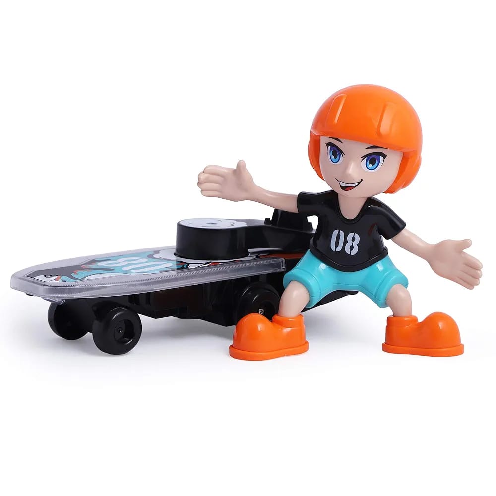 Electric Stunt Skateboard Boy Toy with Light & Music AM00910NT 25 GM GOLD