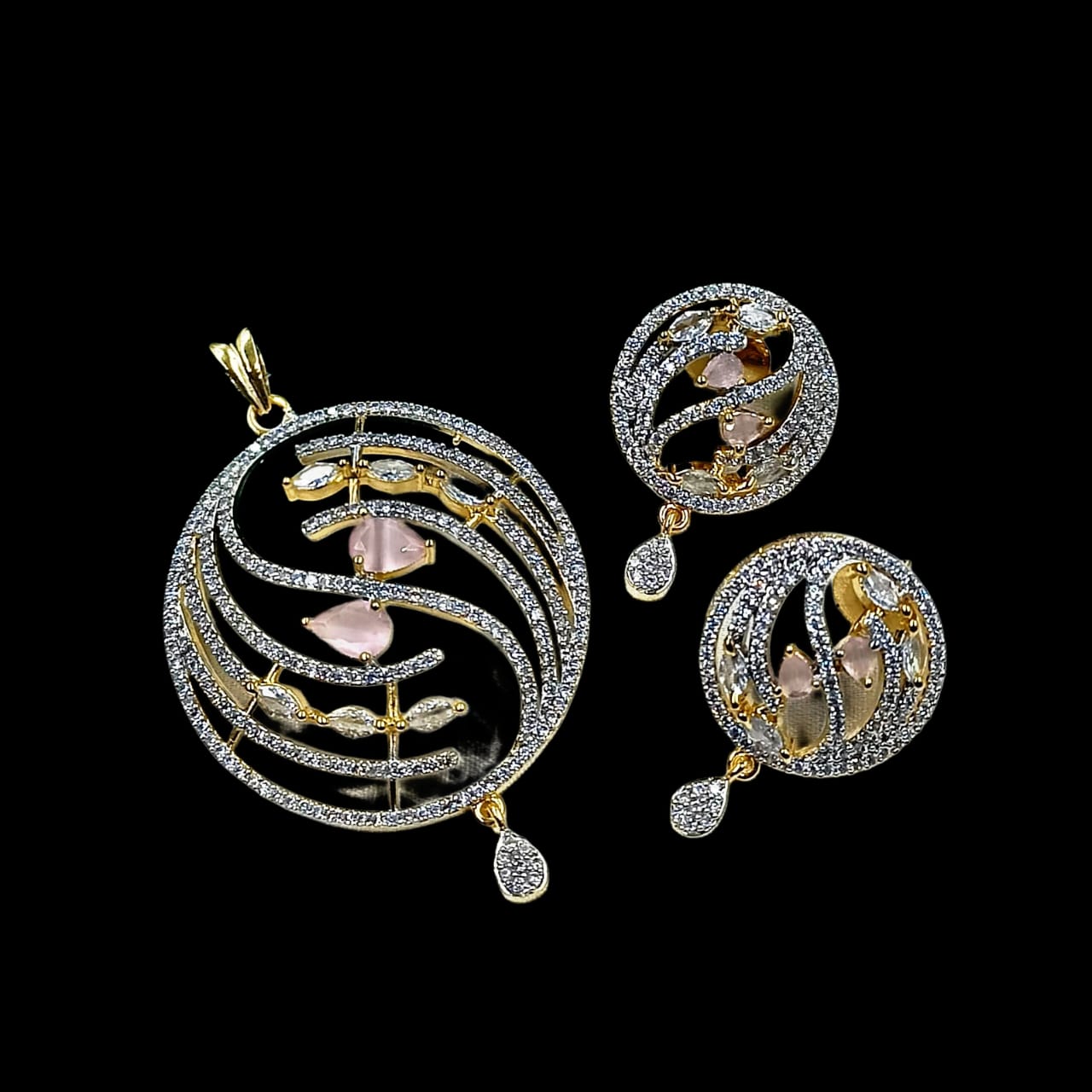 4491 AD Pendant Set SA00817PB Gold