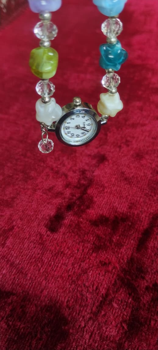 Colorful Beaded KIDS Wristwatch - AM01027RW