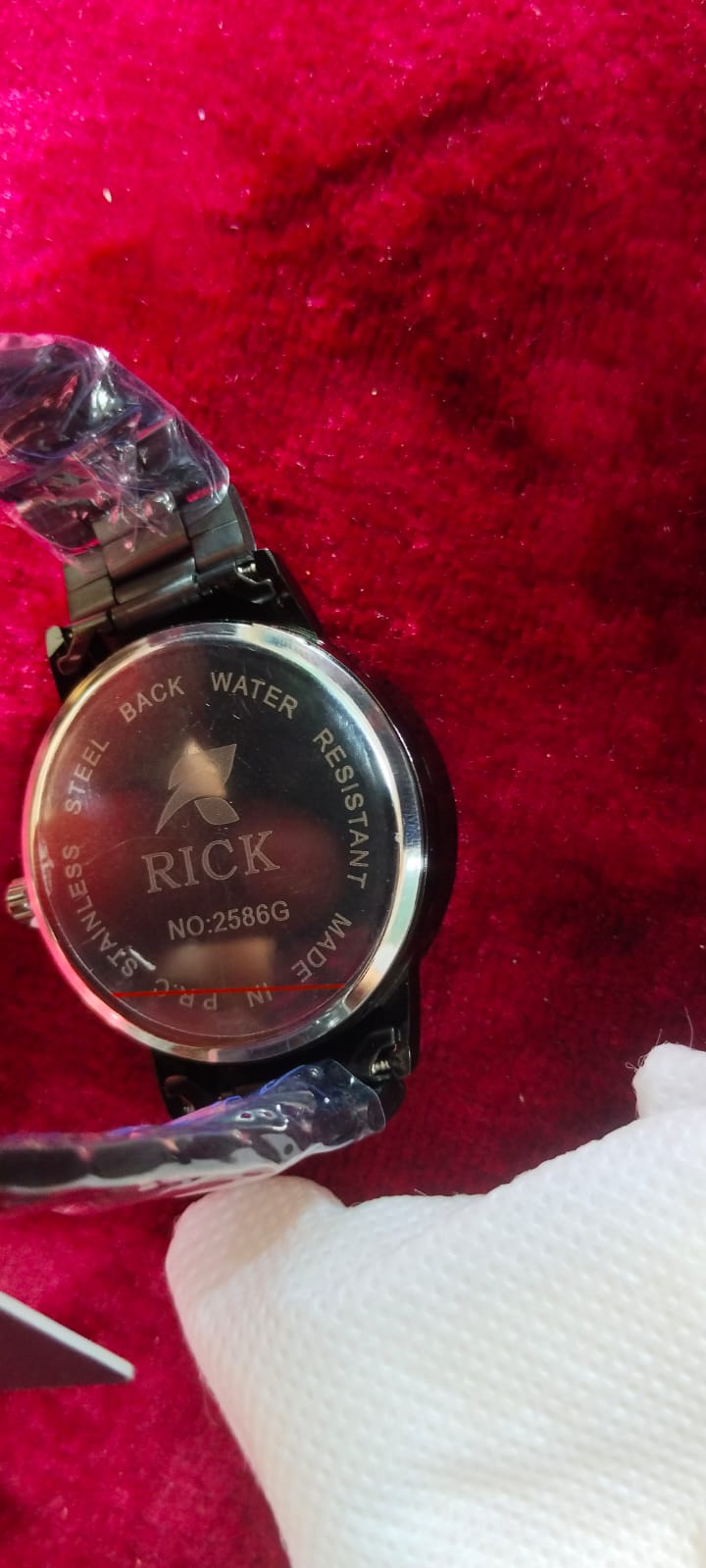 Modern Black Wristwatch RICK - AM01022RW