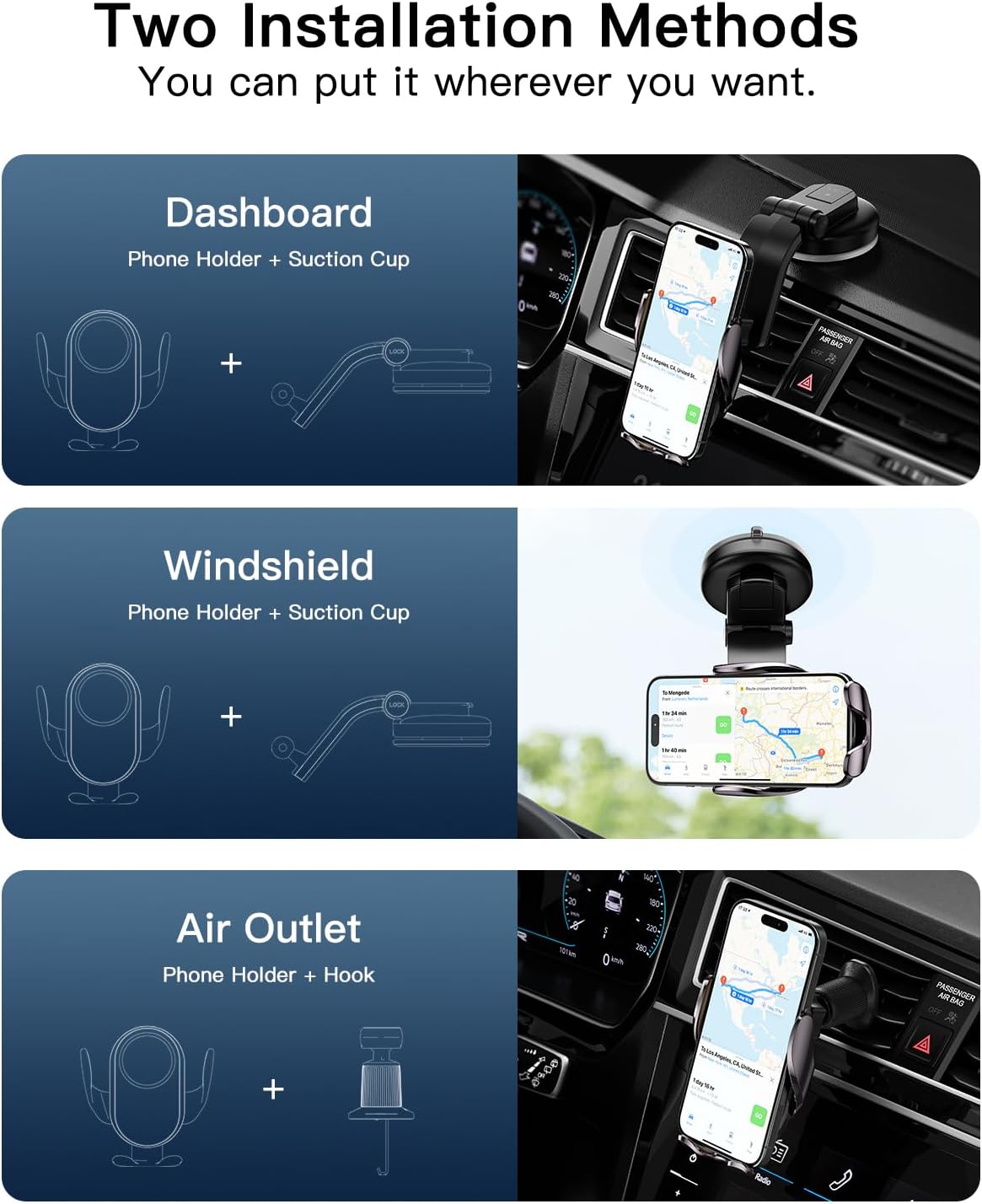 Wireless Car Phone Holder and Charger SS00028TG