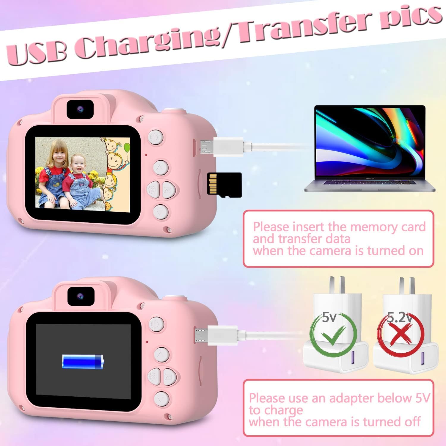 Kids Unicorn Digital Camera SS0019TG