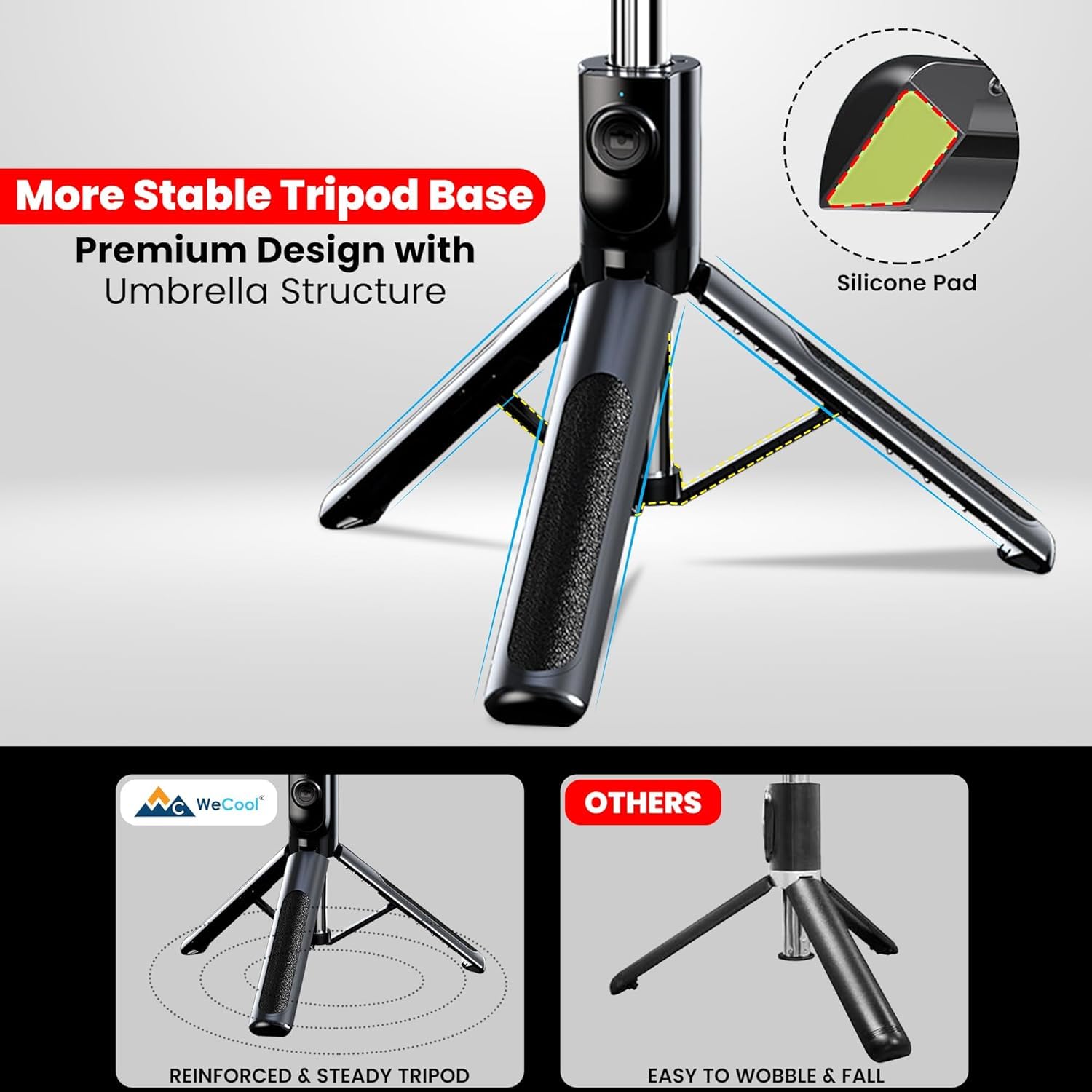 Flash Light Bluetooth Selfie Stick   SS00097TG