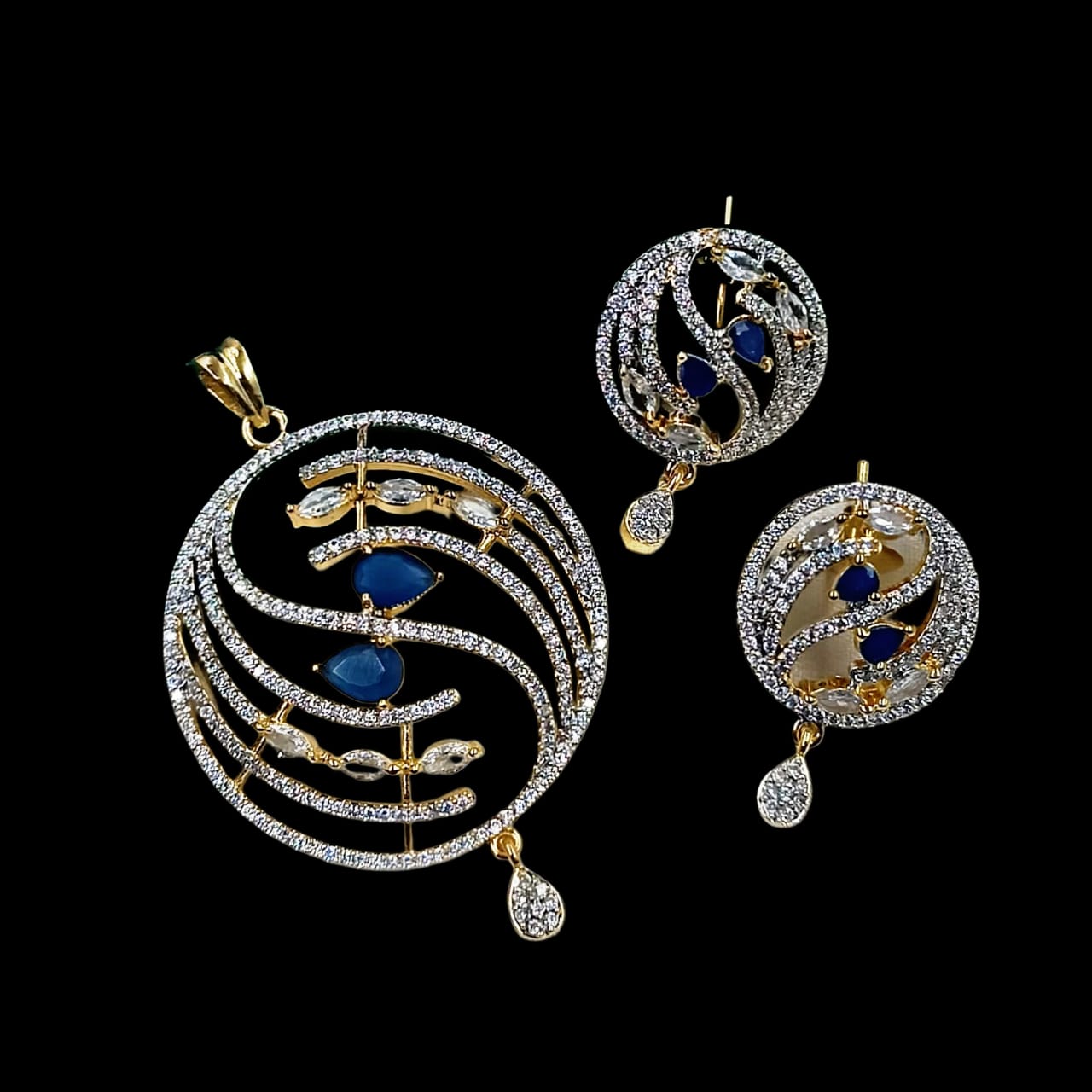 4491 AD Pendant Set SA00817PB Gold