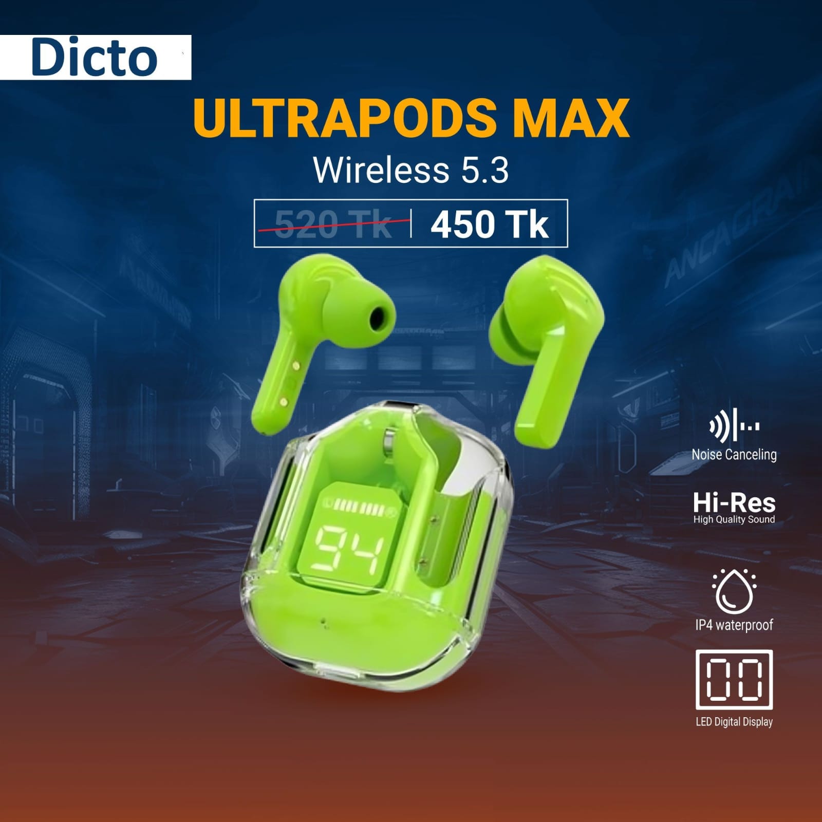 Ultrapods Max True Wireless Headphones  (SS00556RK)