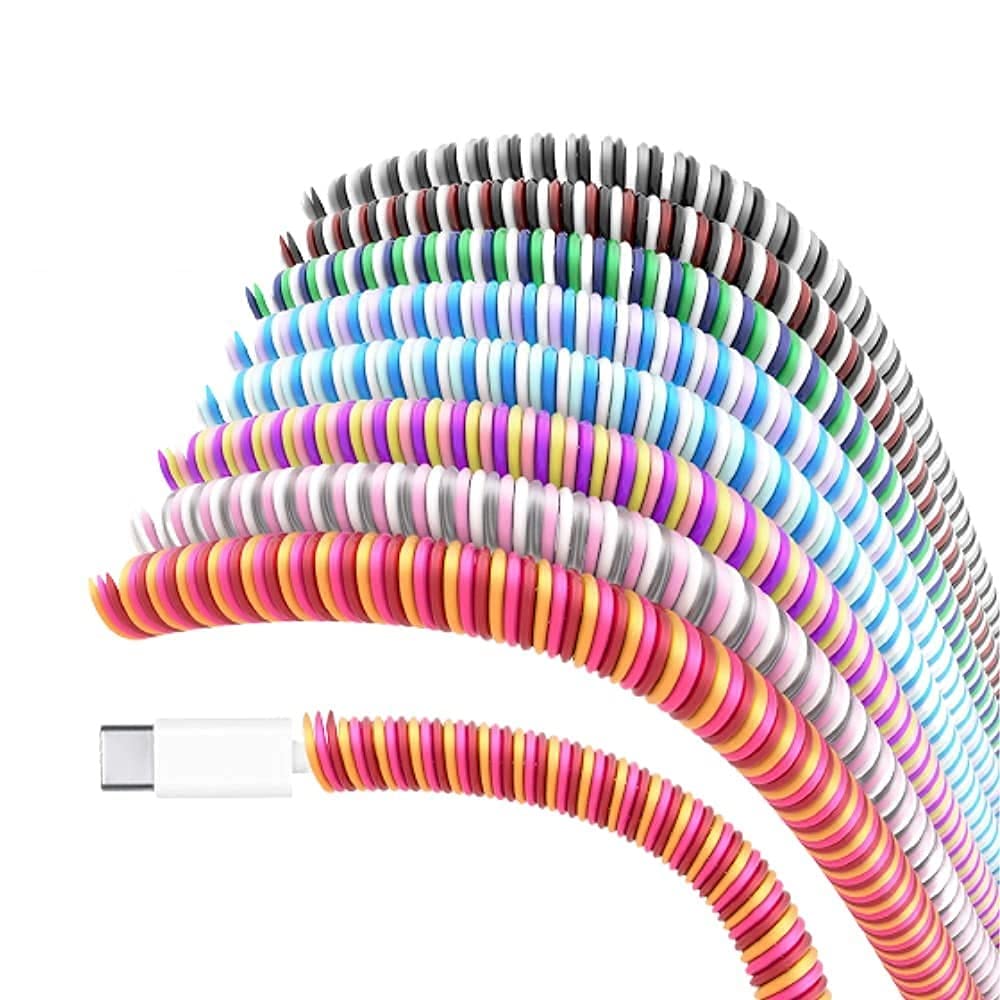 Colorful Spiral Cable Protectors LONG - SS00683RK