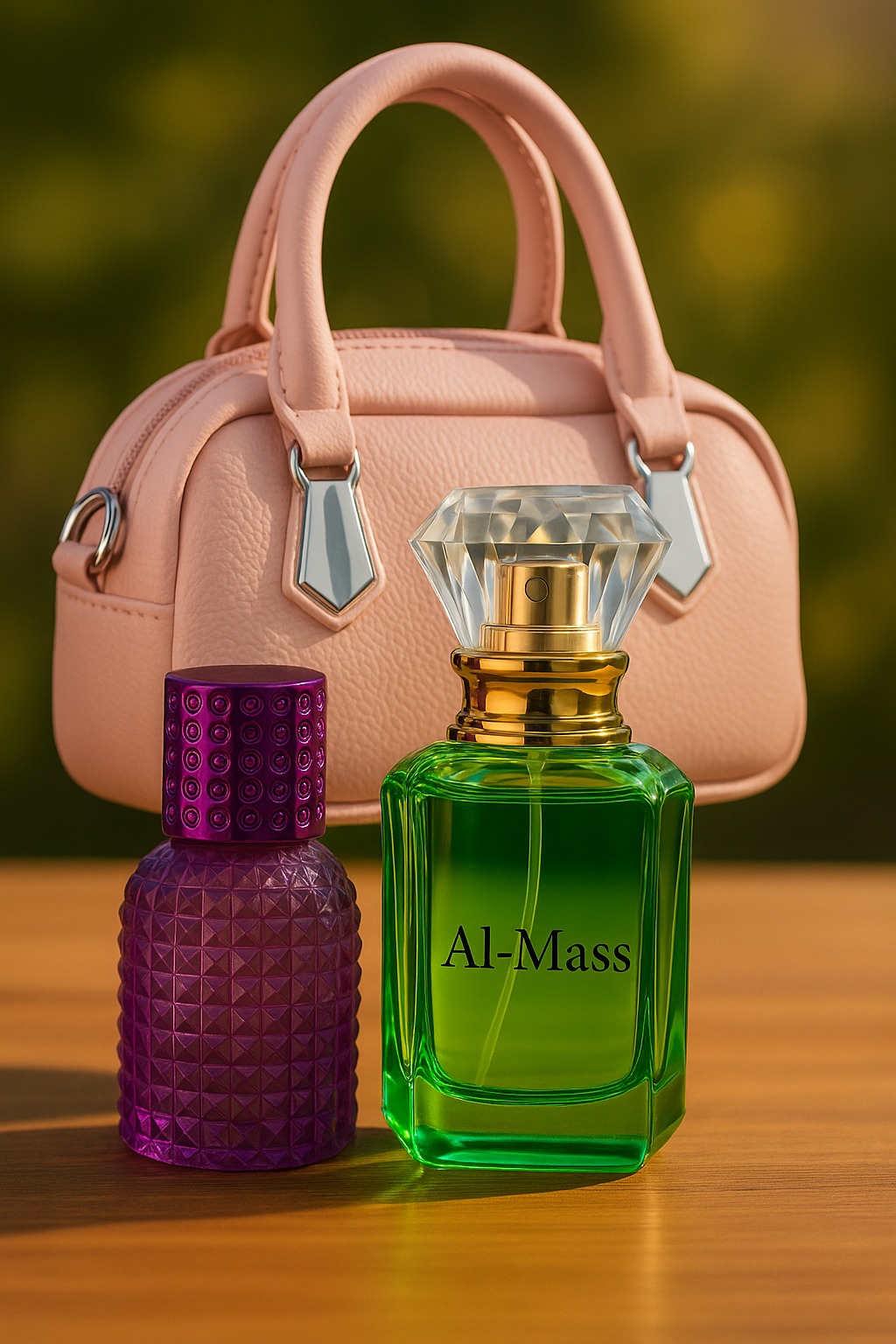 MUSKAN'S PINK HAND BAG & PERFUME COMBO HD01162LB (1BHK FLAT GIVEAWAY )
