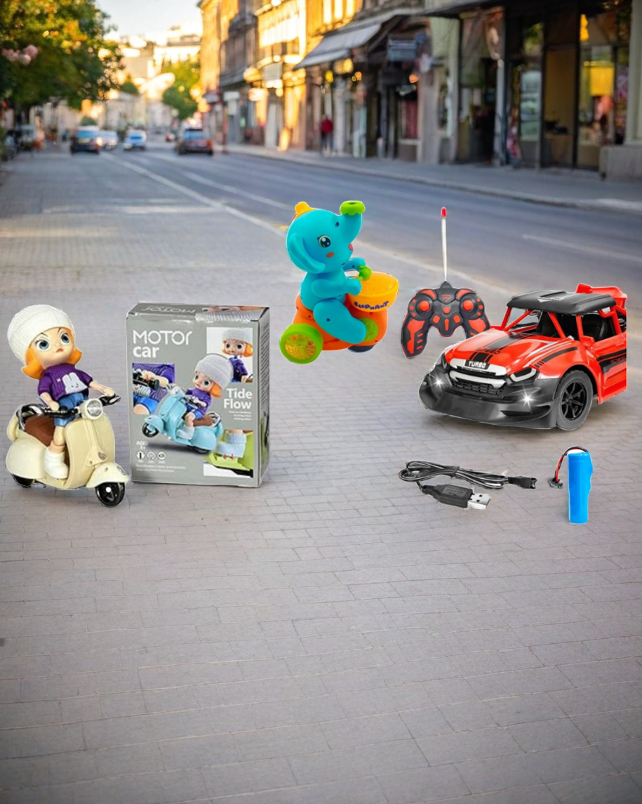 AL-MASS COLLECTION 3-in-1 Electric Toy Combo Pack SS01507NT