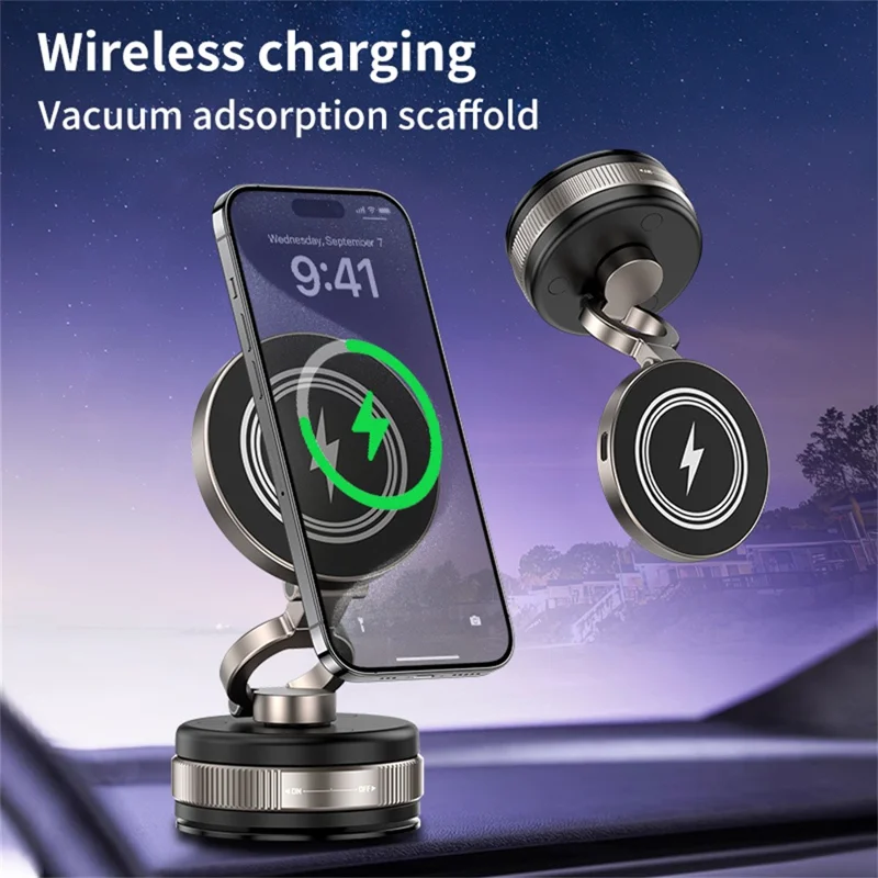 Magnetic Wireless Car Charger - SS00037TG
