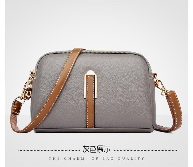 Elegant White Leather Cosmetic Bag SMALL SIZE - AM01431MB